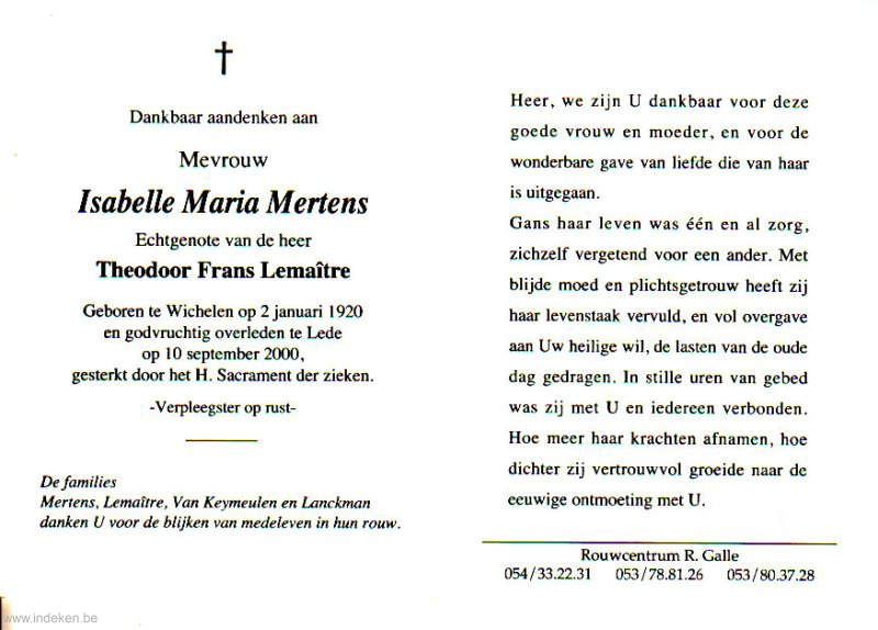 Isabelle Maria Mertens