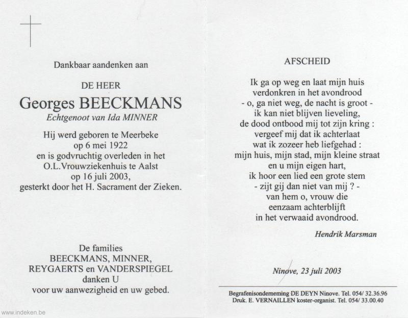 Georges Beeckmans
