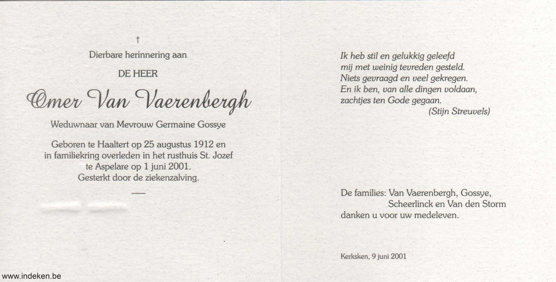 Omer Van Vaerenbergh