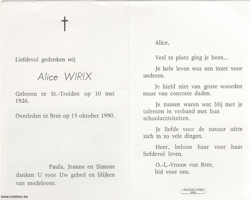 Alice Wirix