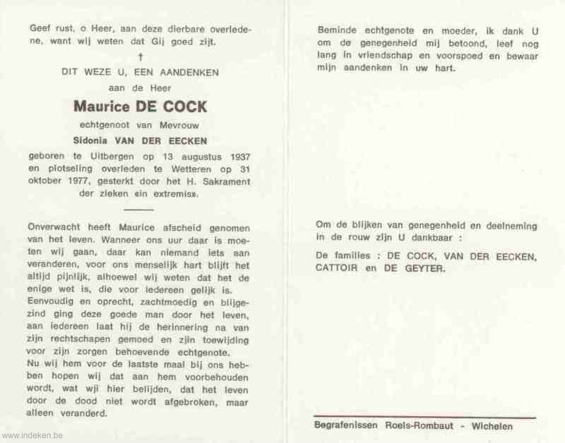 Maurice De Cock