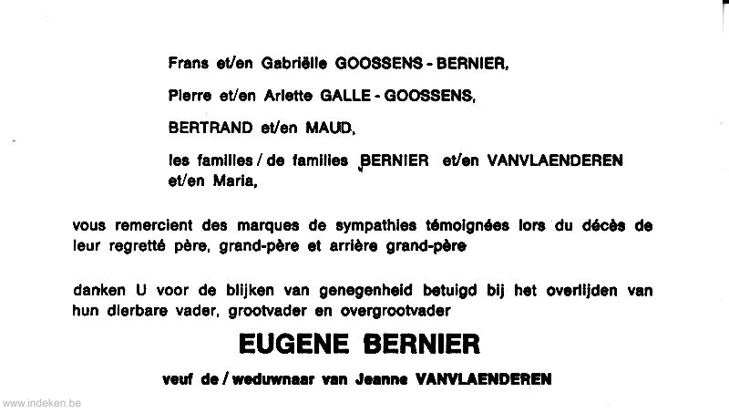 Eugène Octave Bernier