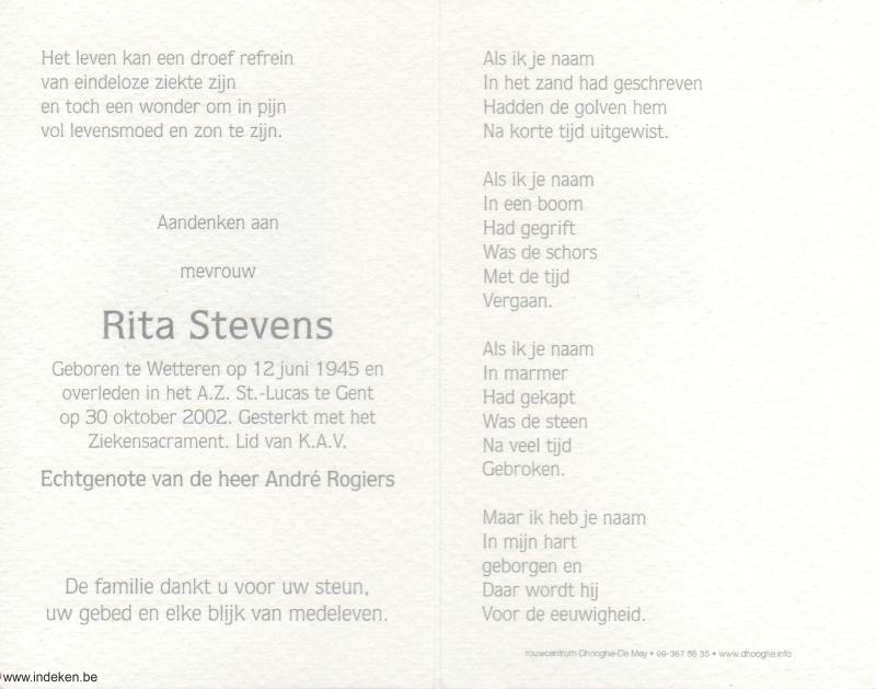 Rita Stevens