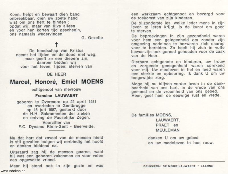 Marcel Honoré Emiel Moens