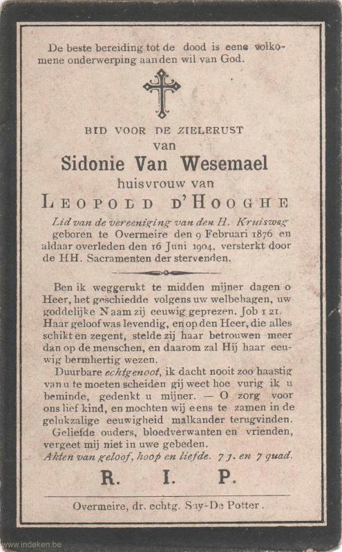 Sidonie Van Wesemael