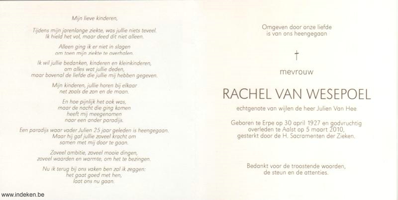 Rachel Van Wesepoel