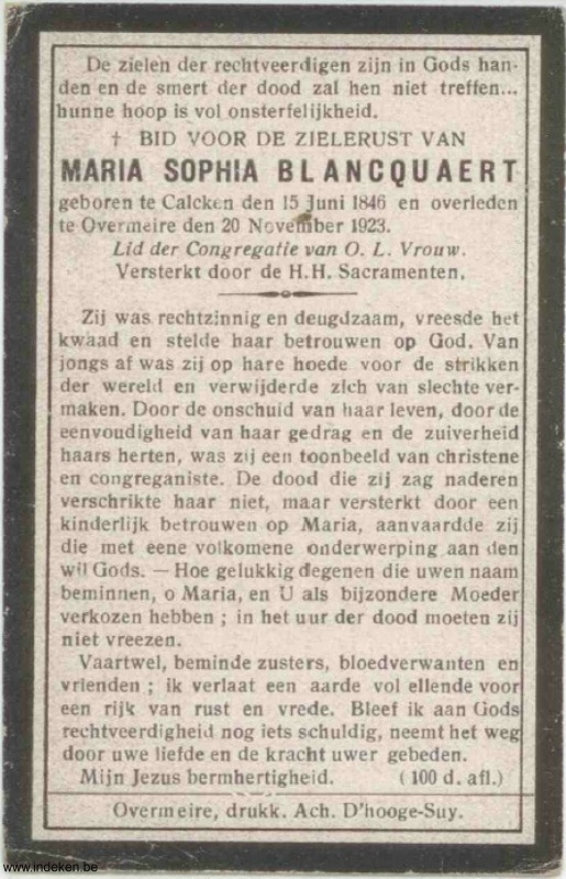 Maria Sophia Blancquaert