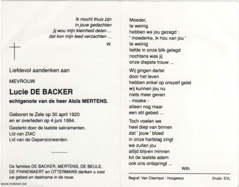 Lucie De Backer
