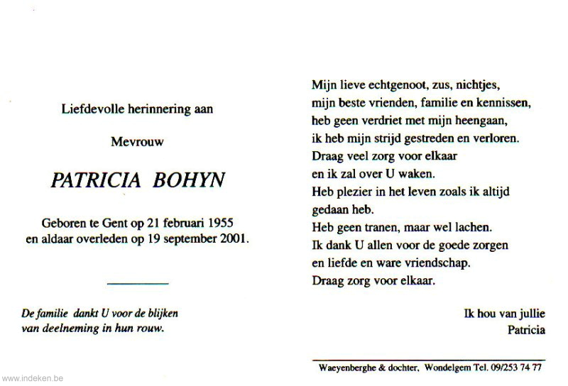 Patricia Bohyn