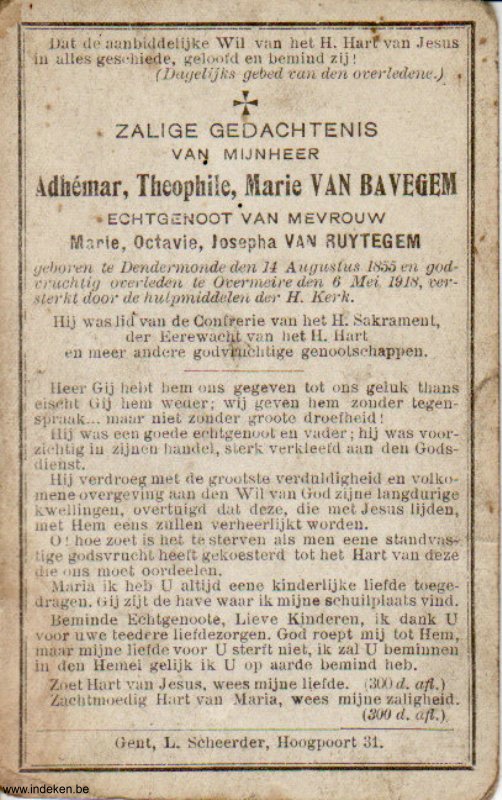 Adhémar Theophile Van Bavegem