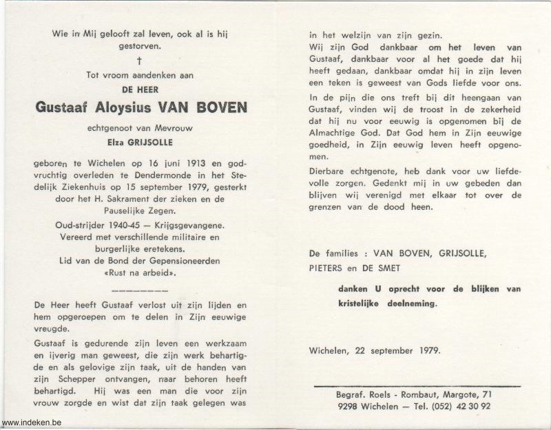 Gustaaf Aloysius Van Boven