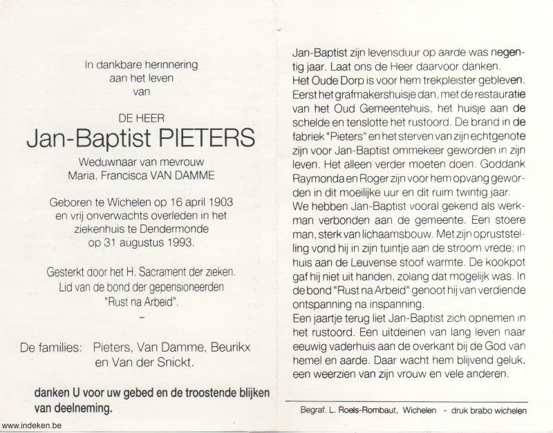 Jan Baptist Pieters