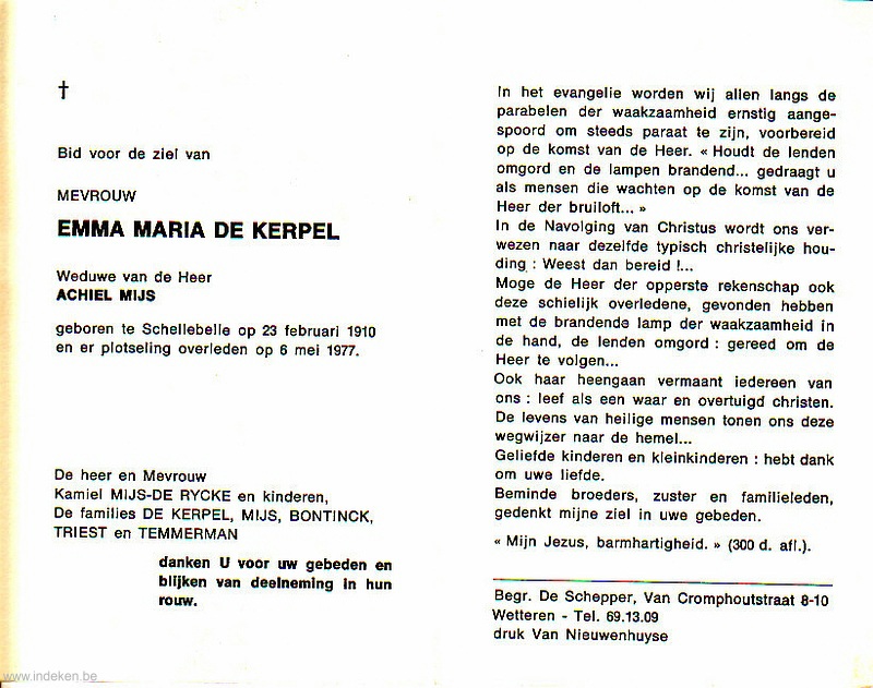 Emma Maria De Kerpel
