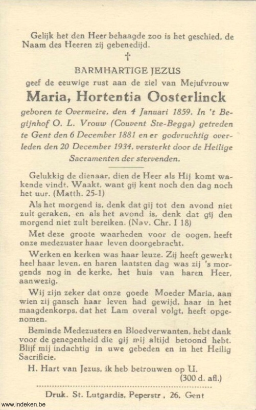 Maria Hortentia Oosterlinck