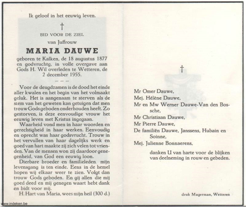 Maria Dauwe