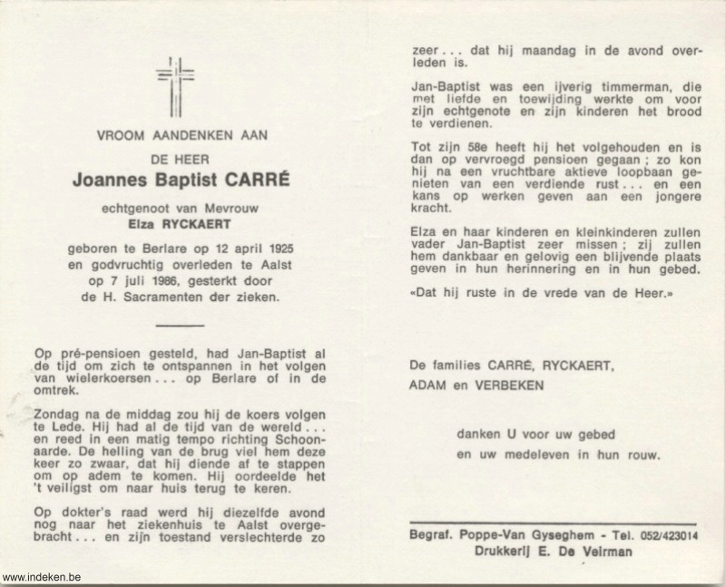 Joannes Baptist Carré