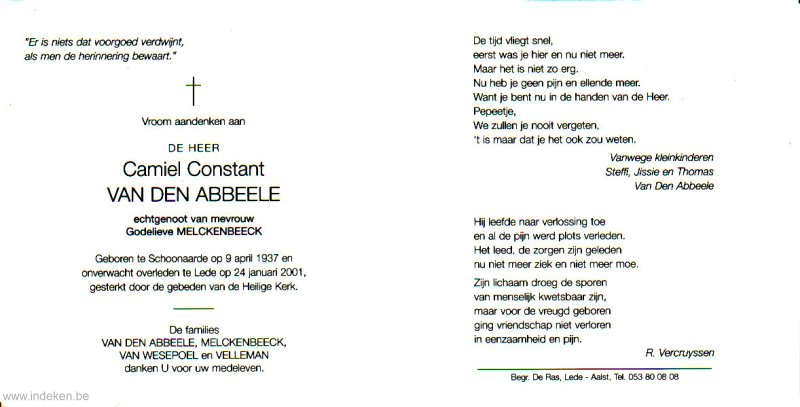 Camiel Constant Van Den Abbeele