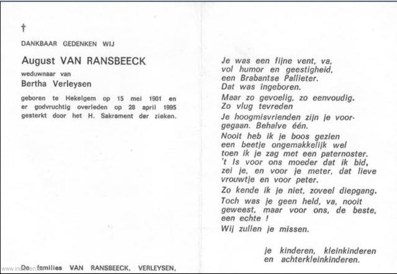 August Van Ransbeeck