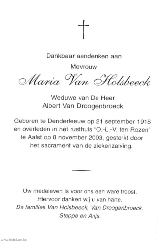 Maria Van Holsbeeck