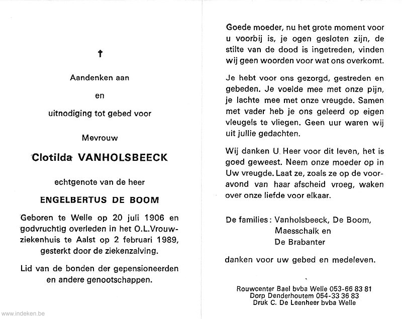 Clotilda Van Holsbeeck