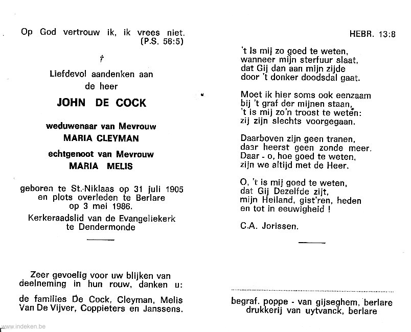 John De Cock