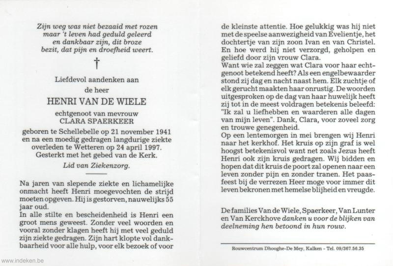 Henri Van De Wiele