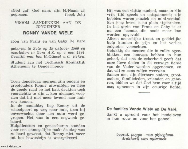 Ronny Van De Wiele