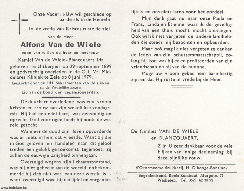 Alfons Van De Wiele
