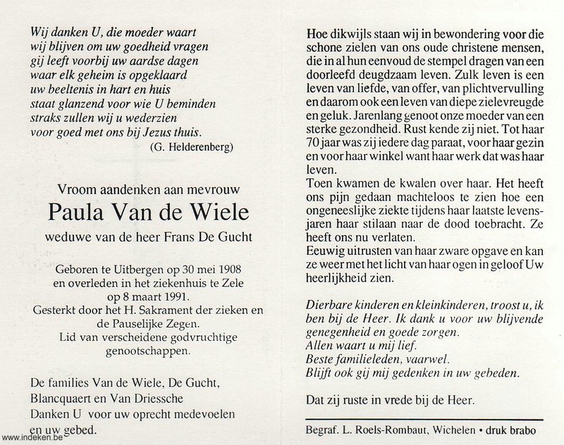 Paula Van De Wiele