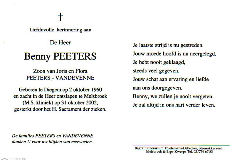Benny Peeters