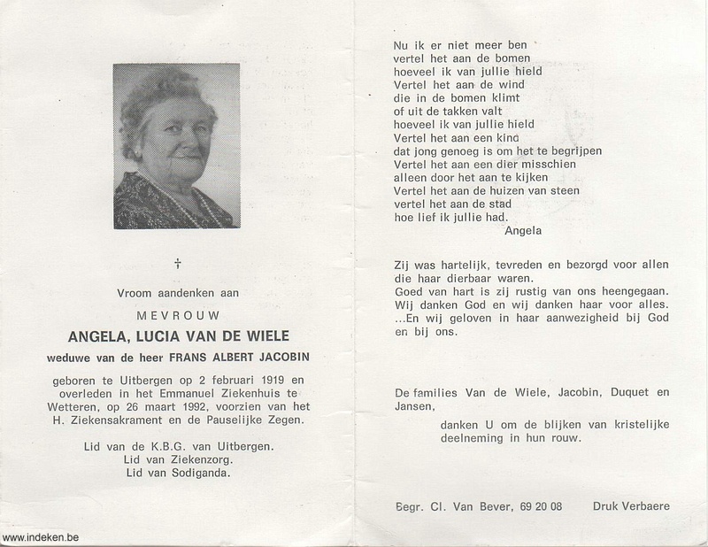 Angela Lucia Van De Wiele