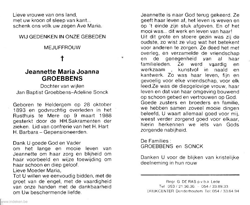 Jeannette Maria Joanna Groebbens