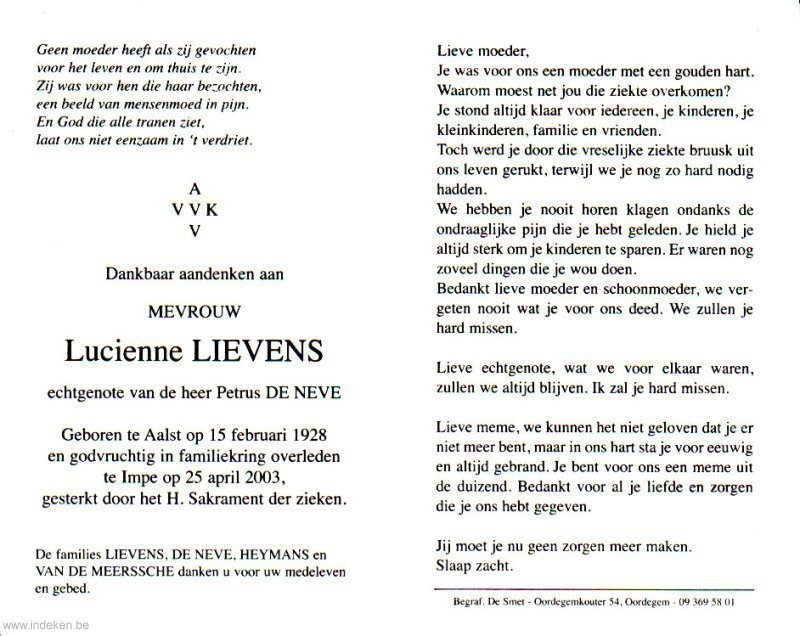 Lucienne Lievens