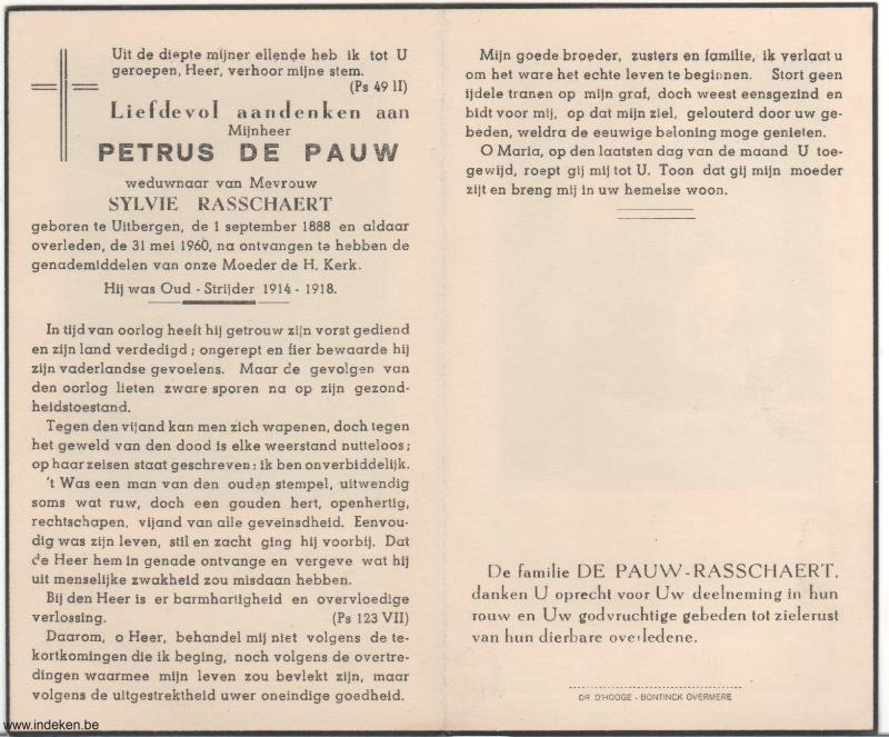 Petrus De Pauw