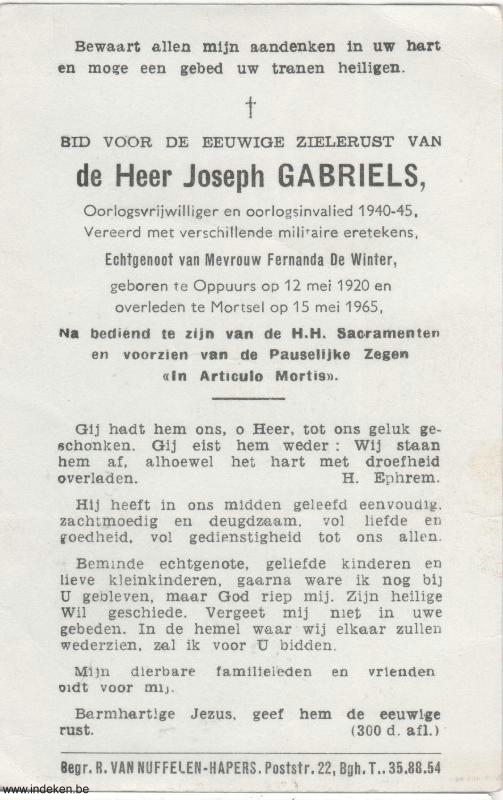 Joseph Gabriels