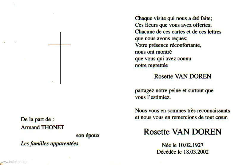 Rosette Van Doren