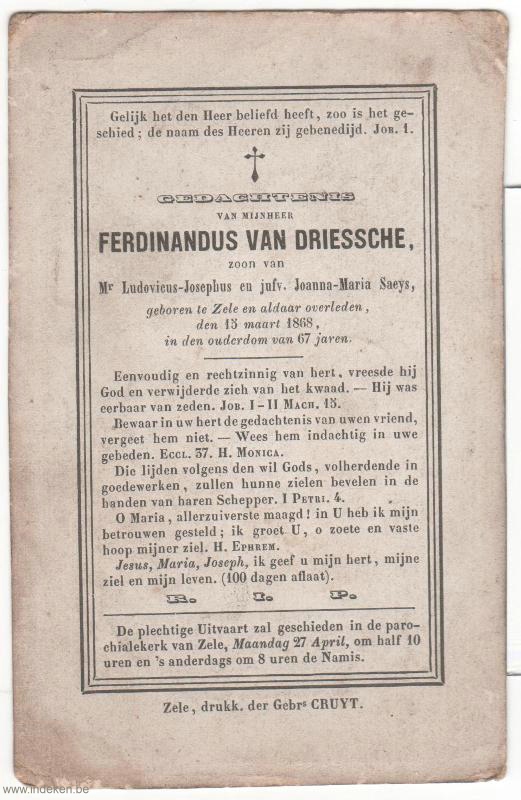 Ferdinandus Van Driessche