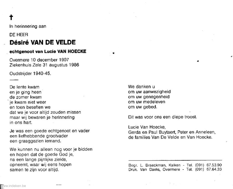 Désiré Van De Velde