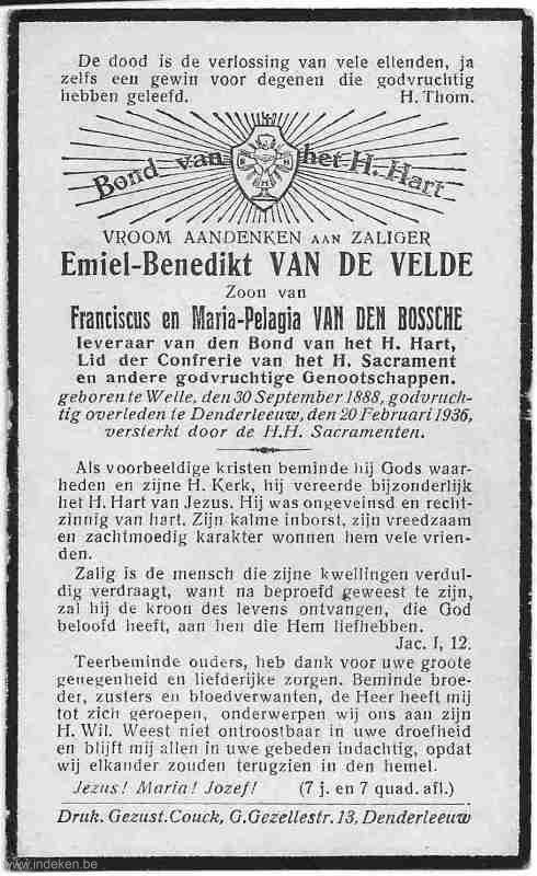 Emiel Benedict Van De Velde
