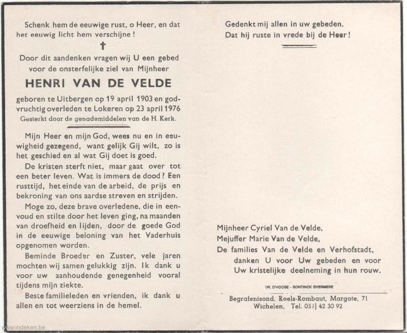 Henri Van De Velde