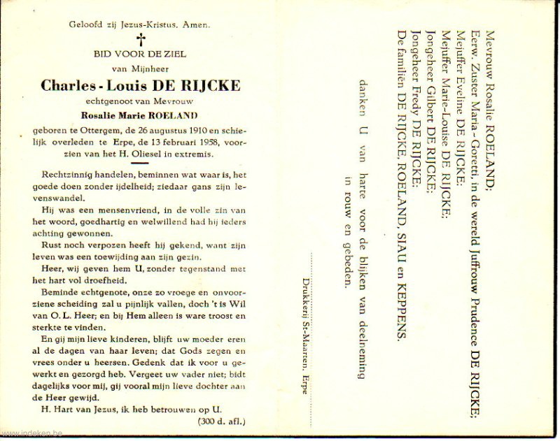 Charles Louis De Rijcke