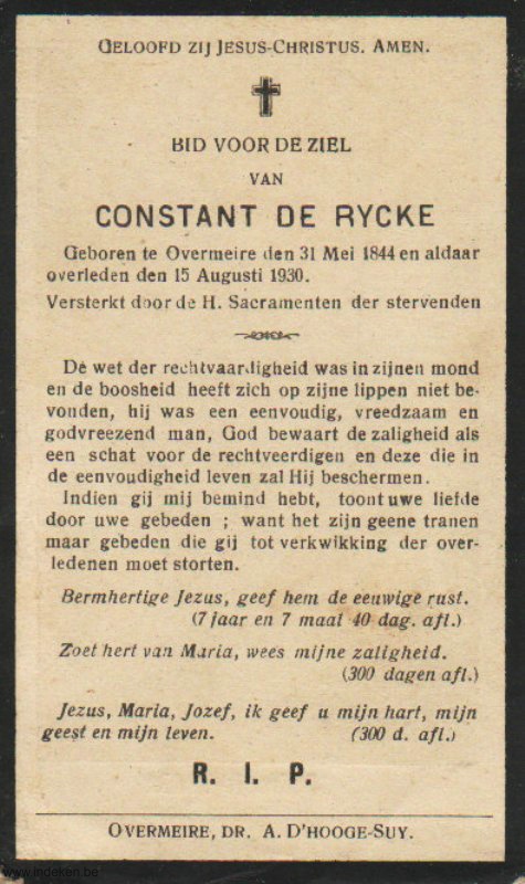 Constantinus Augustinus De Rijcke