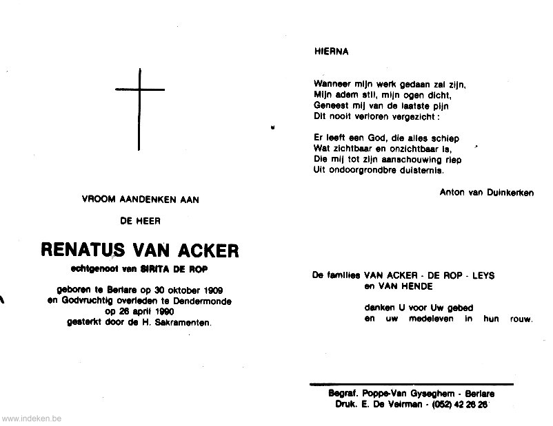 Renatus Van Acker
