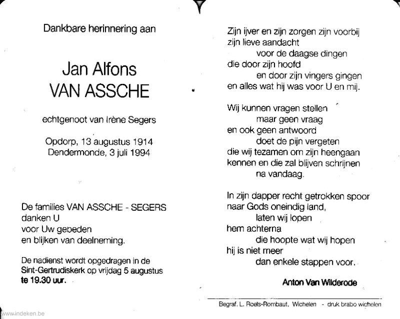 Jan Alfons Van Assche