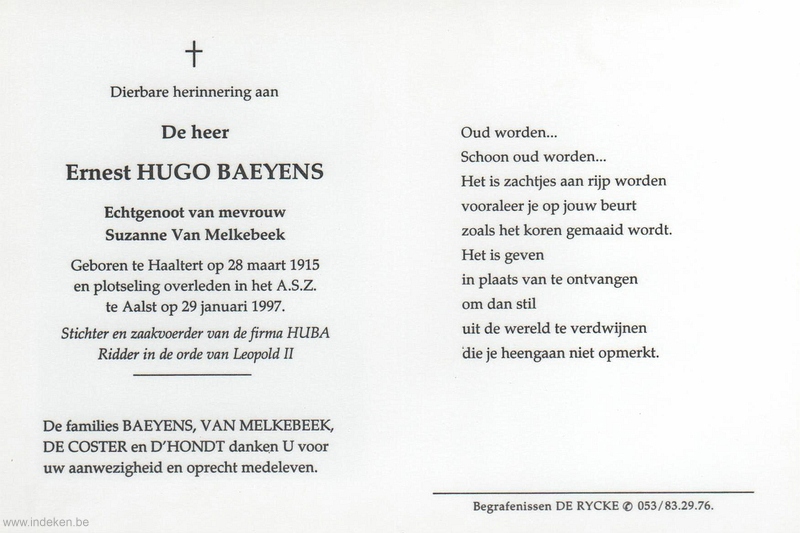 Ernest Hugo Baeyens