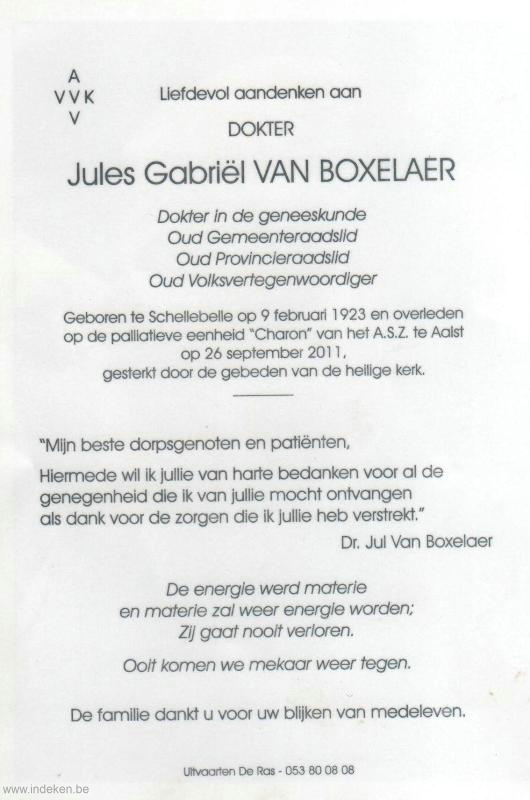 Jules Gabriël Van Boxelaer