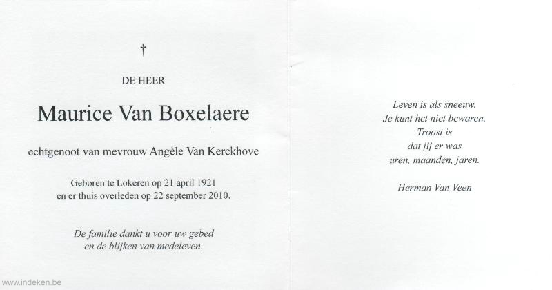 Maurice Van Boxelaere