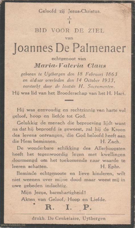Joannes De Palmenaer