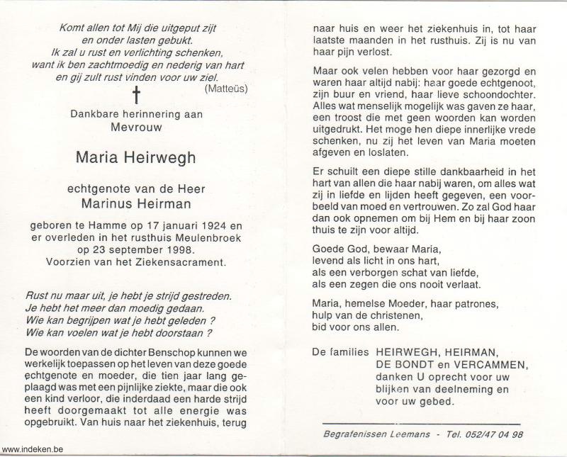 Maria Ernestina Heirwegh