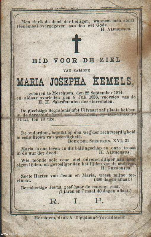 Maria Josepha Kemels